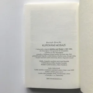 Kupování mosazi, Bertolt Brecht
