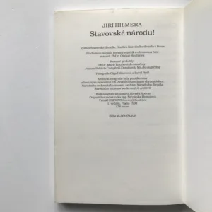 Stavovské národu (O tom, jak se Stavovské divadlo stalo součástí Divadla národního), Jiří Hilmera