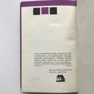 Zlatá reneta, František Hrubín