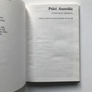 Ptáci Austrálie, Stanislav Chvapil