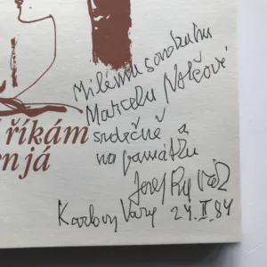 Co o sobě říkám, nejsem jen já (+ gramodeska a věnování autora), Josef Rybák