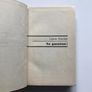 No pasaran!, Upton Sinclair