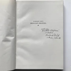 Mexická grafika (věnování autora), Norbert Frýd