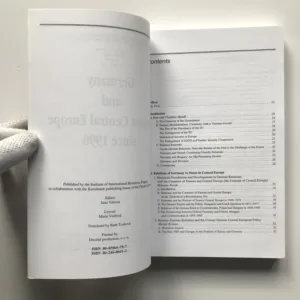 Germany and the East Central Europe since 1990, Vladimír Handl, Jan Hon, Otto Pick