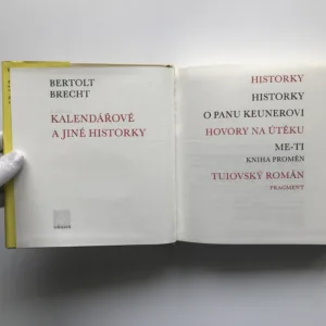 Prózy II. – Kalendářové a jiné historky, Bertolt Brecht