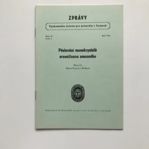 Pěstování monokrystalů arseničnanu amonného, Alena Koutská-Skálová