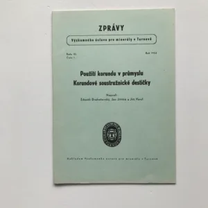 Použití korundu v průmyslu – Korundové soustružnické destičky, Zdeněk Drahoňovský, Jan Jiřiště, Jiří Varcl