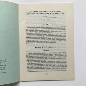 Použití korundu v průmyslu – Korundové soustružnické destičky, Zdeněk Drahoňovský, Jan Jiřiště, Jiří Varcl