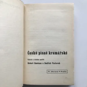 České písně kramářské, Robert Smetana, Bedřich Václavek, Karel Teige
