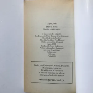 Dny a noci (Román o dezertérovi), Alfred Jarry