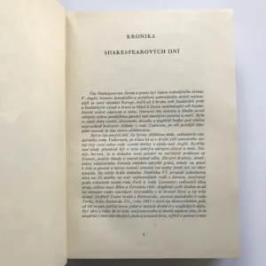 Výbor z dramat I., William Shakespeare