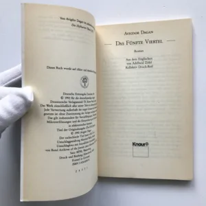 Das Fünfte Viertel, Avigdor Dagan