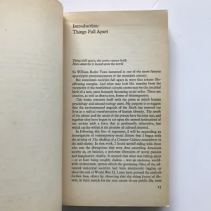 Person/Planet (The Creative Disintegration of Industrial Society), Theodore Roszak
