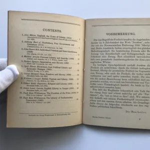 The English Conception of Freedom and Liberty, Hans Marcus