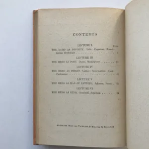 On Heroes, Hero-Worship and the Heroic in History, Thomas Carlyle