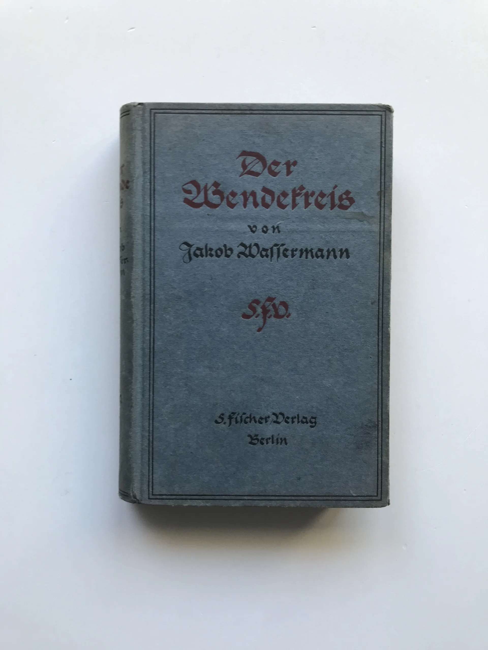 Der Wendekreis, Jakob Wassermann