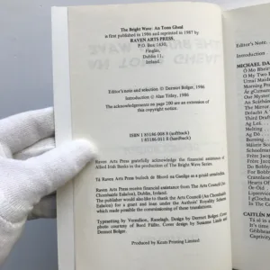 The Bright Wave / An Tonn Ghael (Poetry in Irish Now), Dermot Bolger, Michael Davitt, Caitlin Maude, Nuala Ni Dhomhnaill, Michael O hAirtneide, Liam O Muirthile, Cathal O Searcaigh