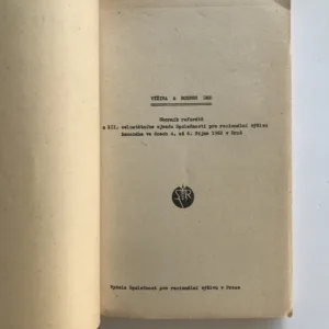 Výživa a rozvrh dne (Sborník referátů z XII. celostátního sjezdu Společnosti pro racionální výživu), kolektiv autorů