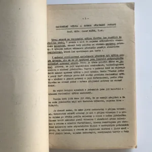 Výživa a rozvrh dne (Sborník referátů z XII. celostátního sjezdu Společnosti pro racionální výživu), kolektiv autorů