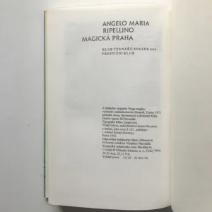 Magická Praha, Angelo Maria Ripellino