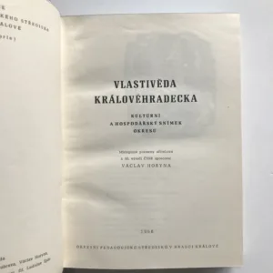 Vlastivěda Královehradecka (Kulturní a hospodářský snímek okresu), Václav Horyna