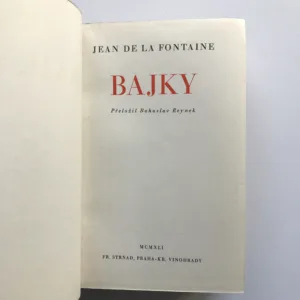 Bajky, Jean de la Fontaine, Bohuslav Reynek