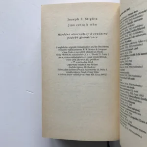 Jiná cesta k trhu (Hledání alternativy k současné podobě globalizace), Joseph E. Stiglitz