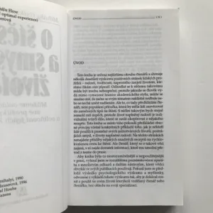 O štěstí a smyslu života (Můžeme ovládat své prožitky a ovlivňovat jejich kvalitu?), Mihaly Csikszentmihalyi