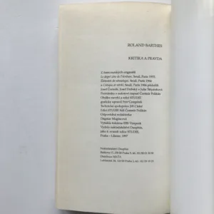 Kritika a pravda, Roland Barthes
