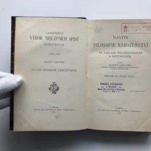 Nástin filosofie náboženství na základě psychologickém a historickém, August Sabatier