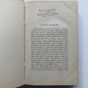 Nástin filosofie náboženství na základě psychologickém a historickém, August Sabatier