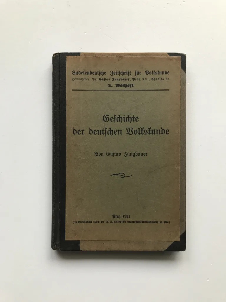 Geschichte der deutschen Volkskunde, Gustav Jungbauer