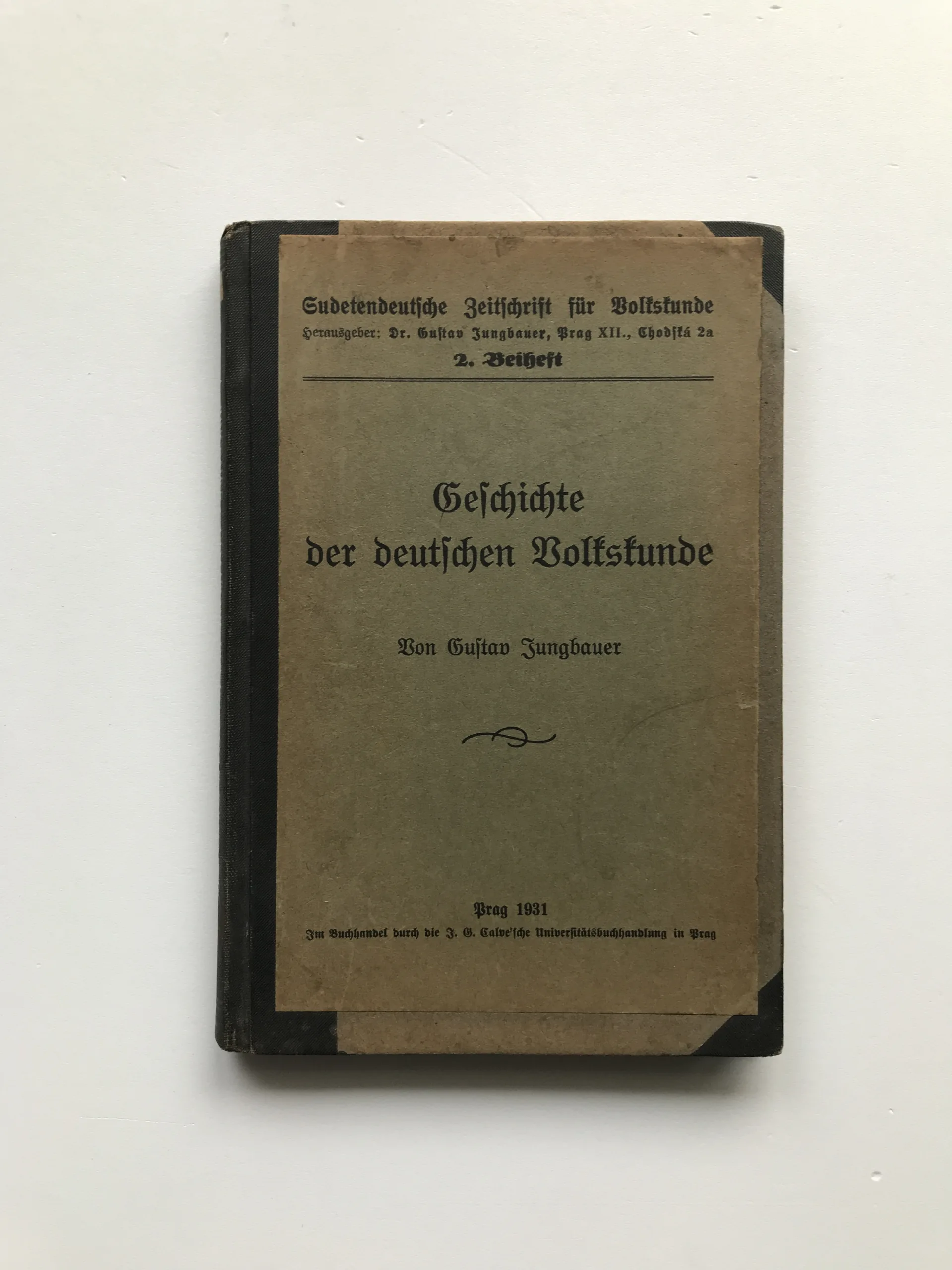 Geschichte der deutschen Volkskunde, Gustav Jungbauer