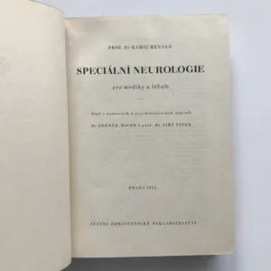 Speciální neurologie, Kamil Henner, Zdeněk Macek, Jiří Vítek