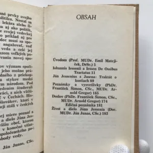 Traktát o kostiach, Ján Jessenius z Jasena