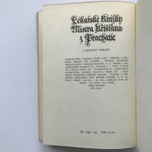 Lékařské knížky Mistra Křišťana z Prachatic z mnohých vybrané, Křišťan z Prachatic, Zdeňka Tichá