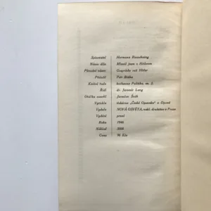 Mluvil jsem s Hitlerem, Hermann Rausching