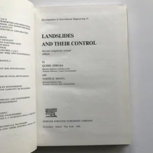 Landslides and Their Control, Quido Záruba, Vojtěch Mencl