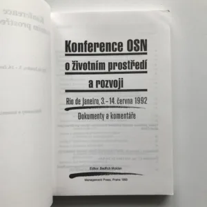 Konference OSN o životním prostředí a rozvoji (Rio de Janeiro, 3.-14. června 1992), Bedřich Moldan