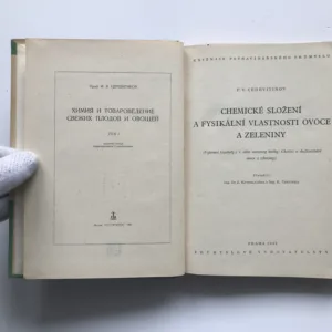 Chemické složení a fysikální vlastnosti ovoce a zeleniny, F. V. Cerevitinov