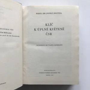 Klíč k úplné květeně ČSR, Josef Dostál, Vlasta Kneblová