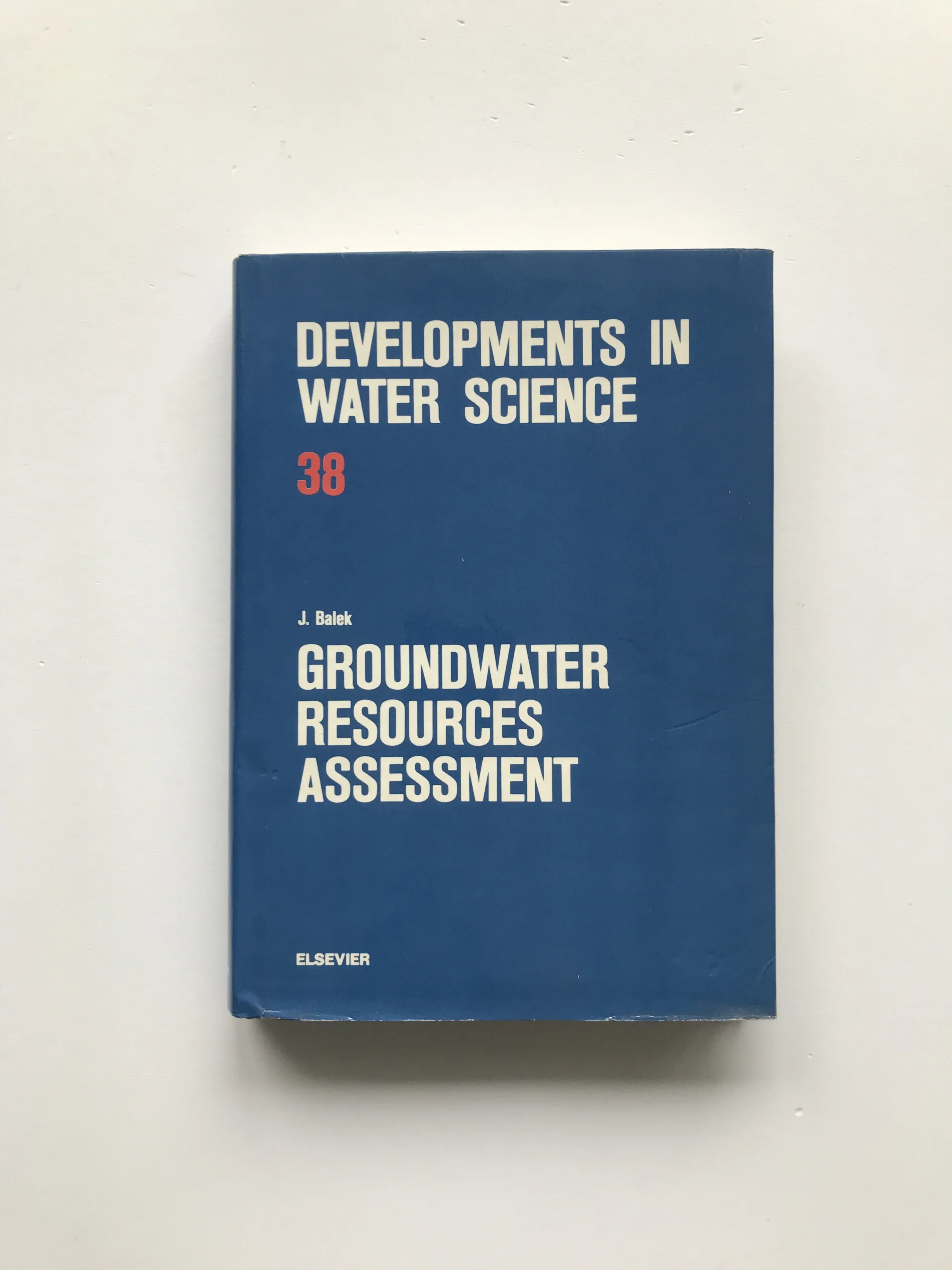 Groundwater Resources Assessment, Jaroslav Balek