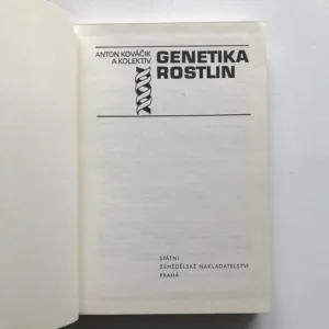 Genetika rostlin, Antonín Kováčik, kolektiv autorů