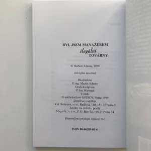 Byl jsem manažerem ilegální továrny, Herbert Adamy