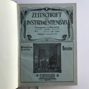 Zeitschrift für Instrumentenbau 1929-1935 (Neúplné)