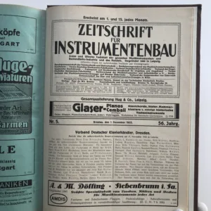 Zeitschrift für Instrumentenbau 1929-1935 (Neúplné)