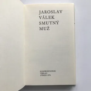 Smutný muž, Jaroslav Válek