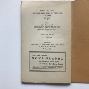 Společenské hry a zábavné večírky pro dospívající mládež (Díl II.), Václav Vavřina