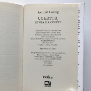 Colette – Dívka z Antverp, Arnošt Lustig