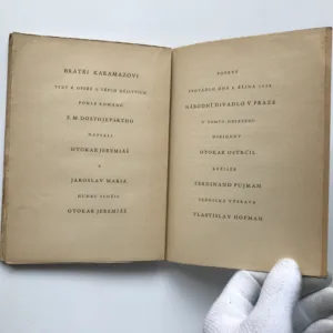 Bratři Karamazovi (Text k opeře o třech dějstvích podle románu F. M. Dostojevského), Otokar Jeremiáš, Jaroslav Maria